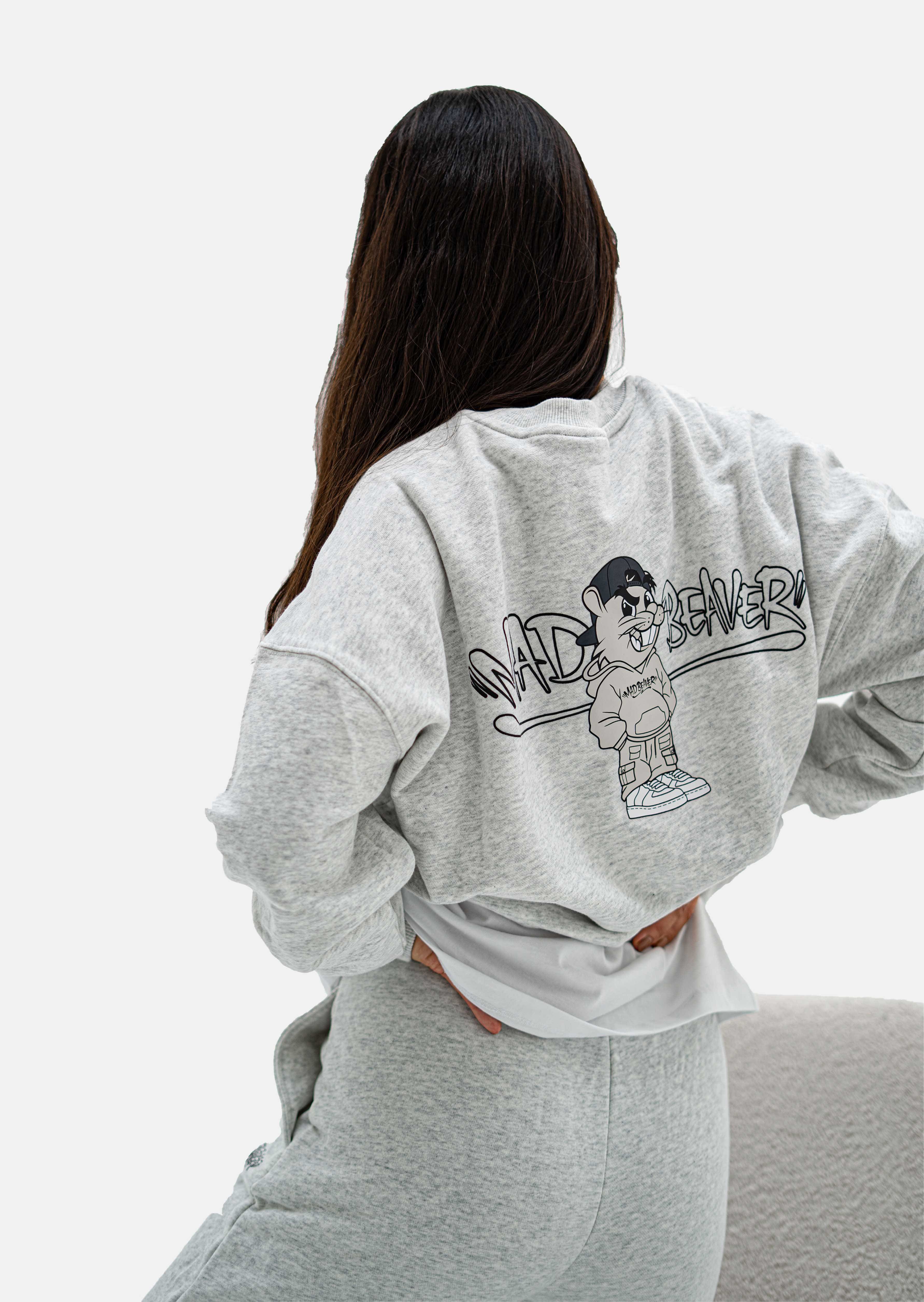 STREETWEAR Grey Crewneck Sweatshirt