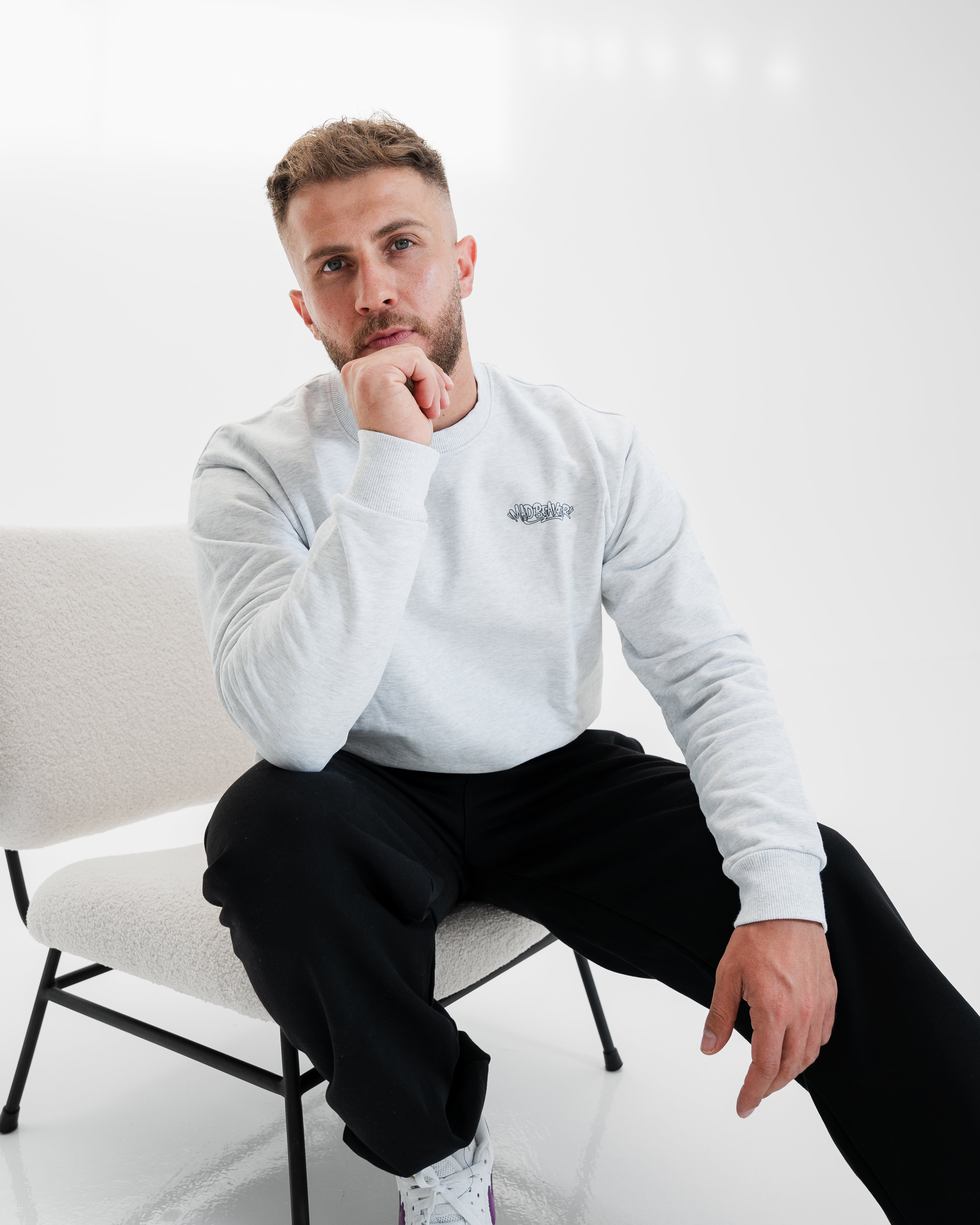STREETWEAR Grey Crewneck Sweatshirt
