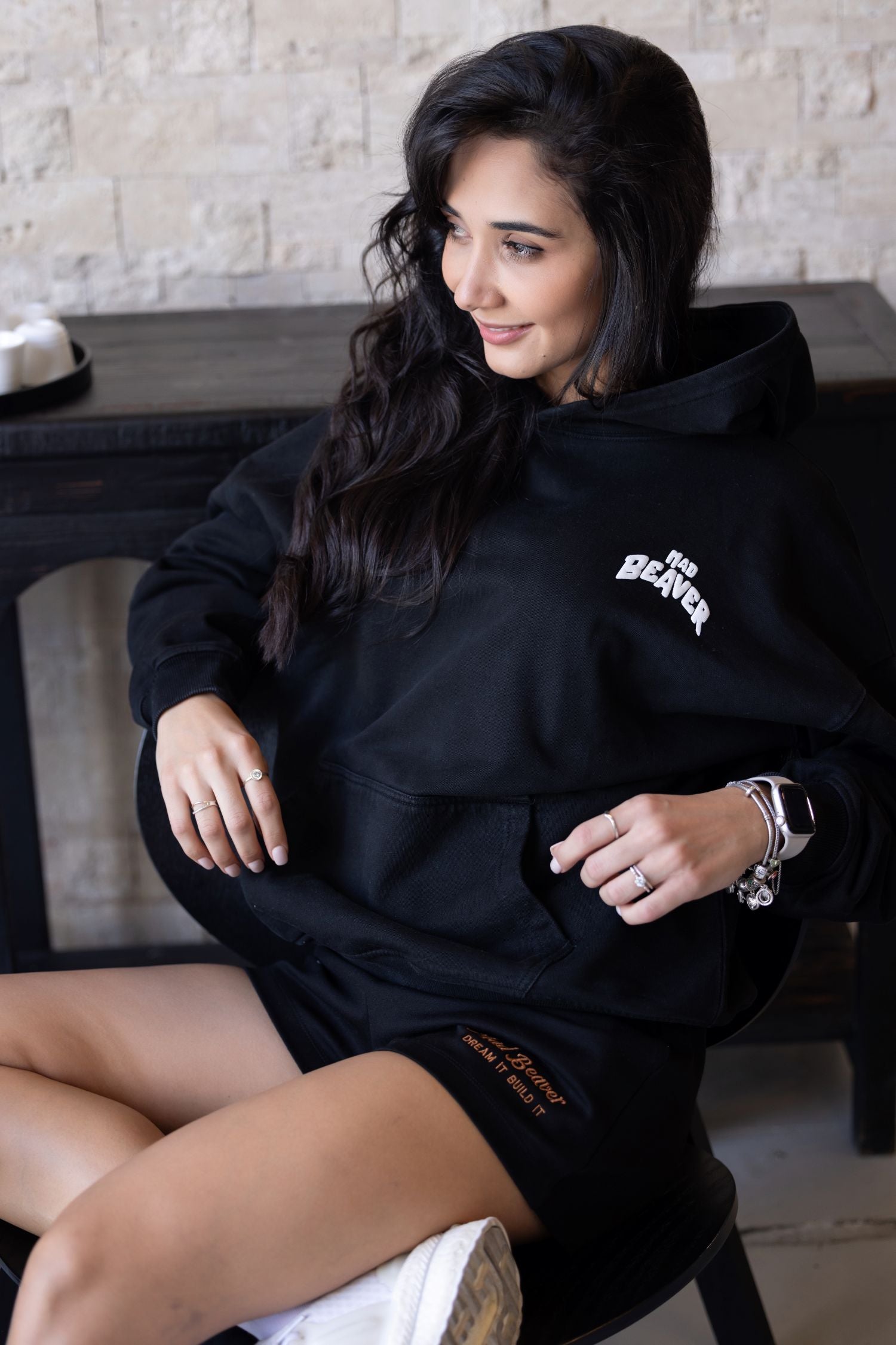 SKYLINE Black Hoodie