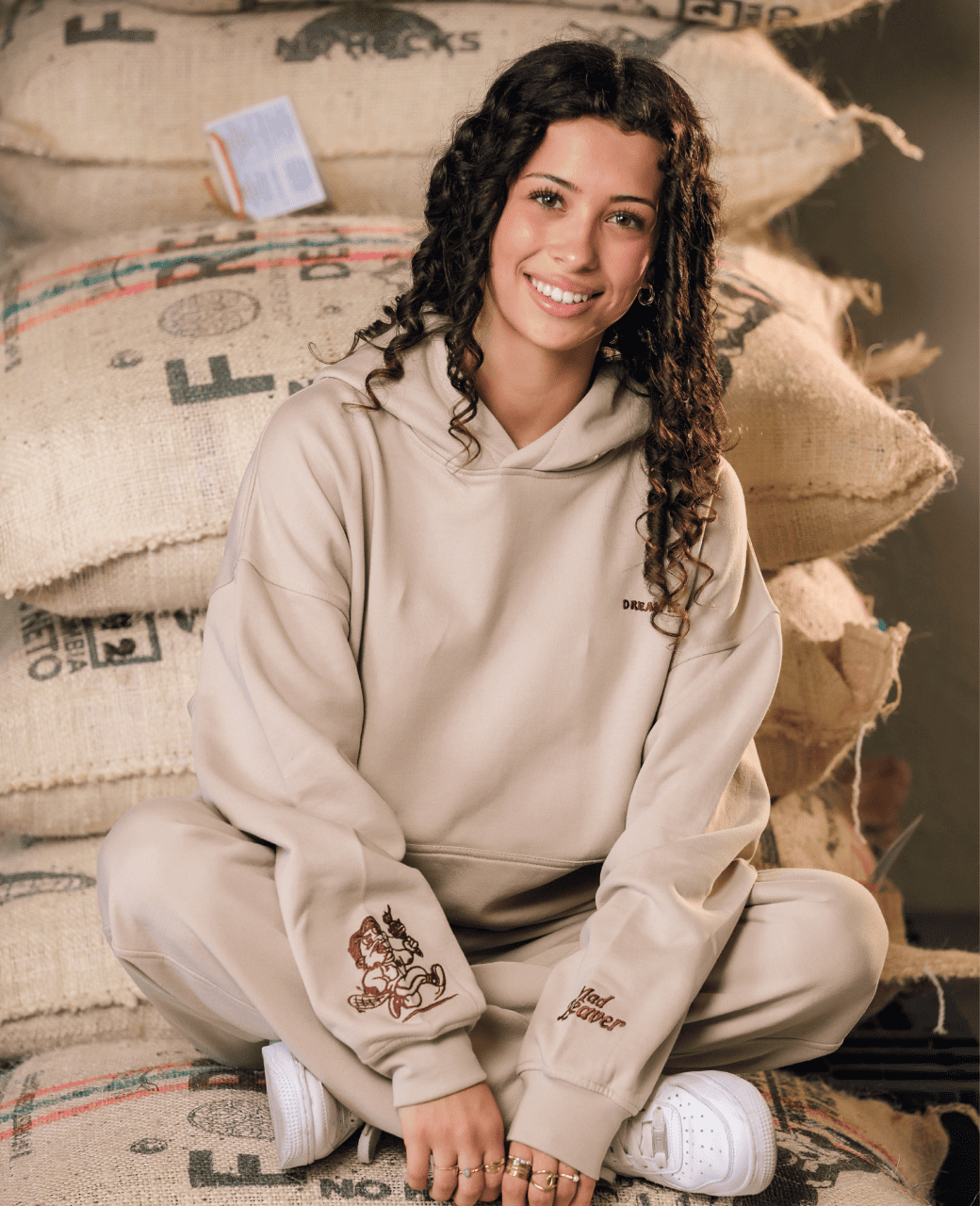 LIBERTY Beige Hoodie