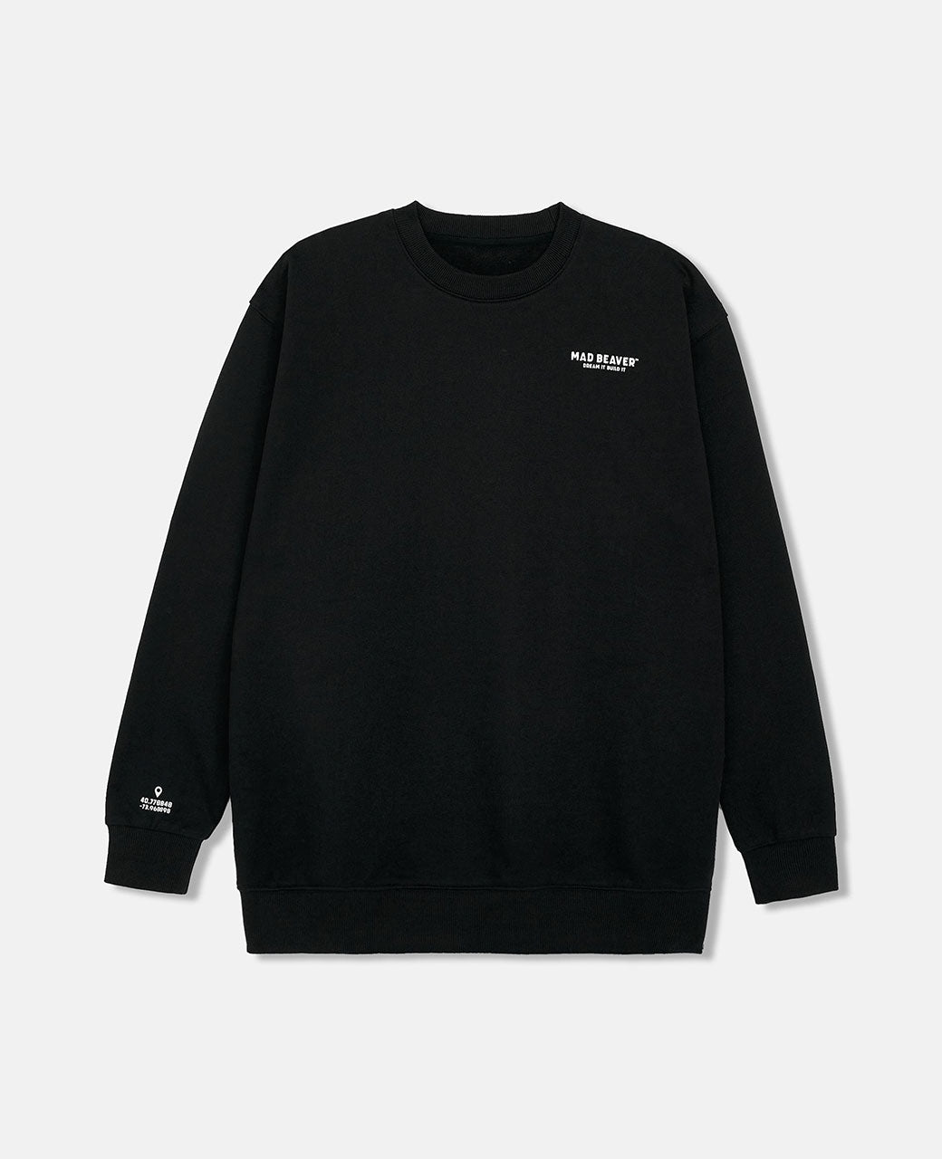 ESSENTIAL Black Crewneck Sweatshirt