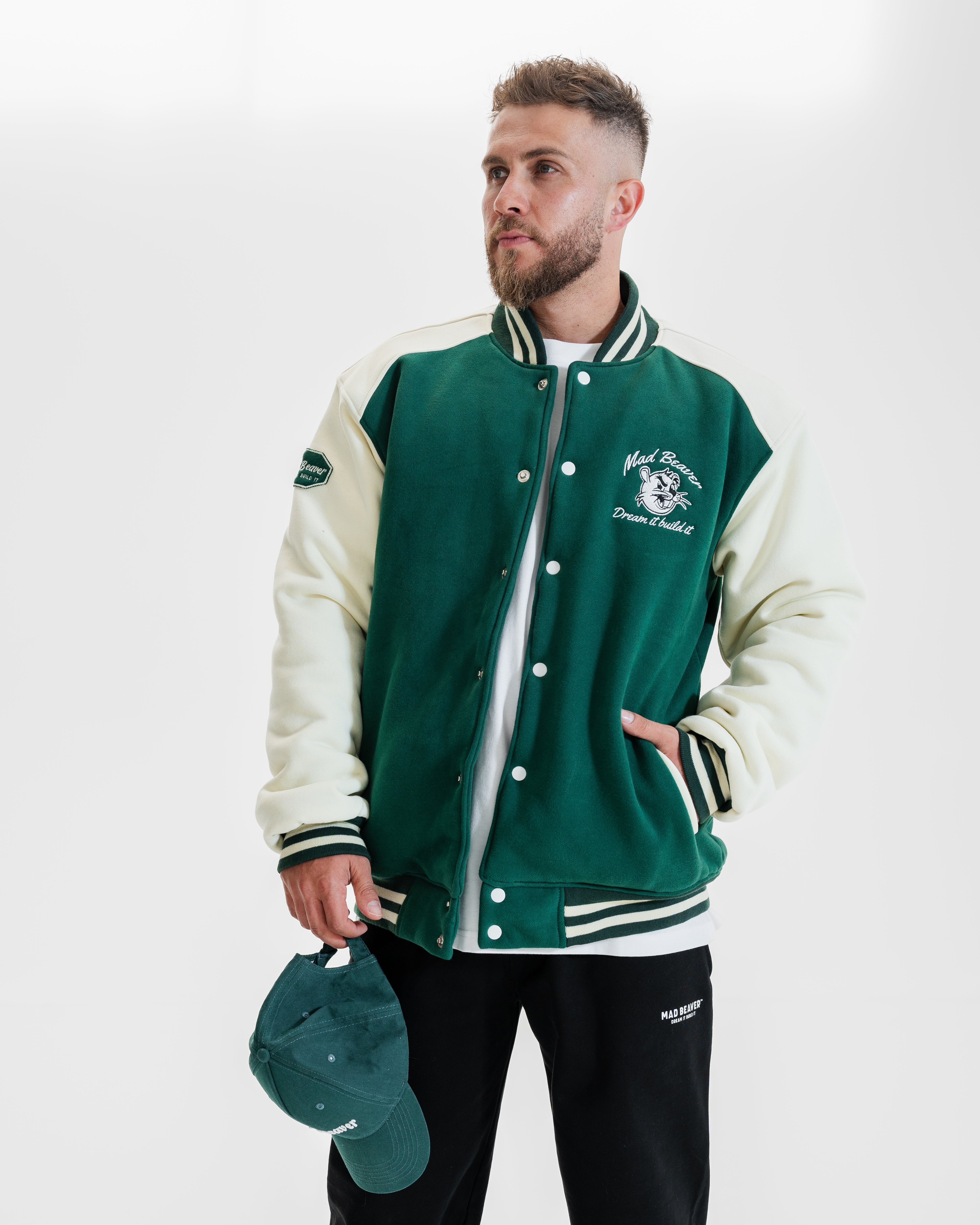 VARSITY Jacket - Dark Green